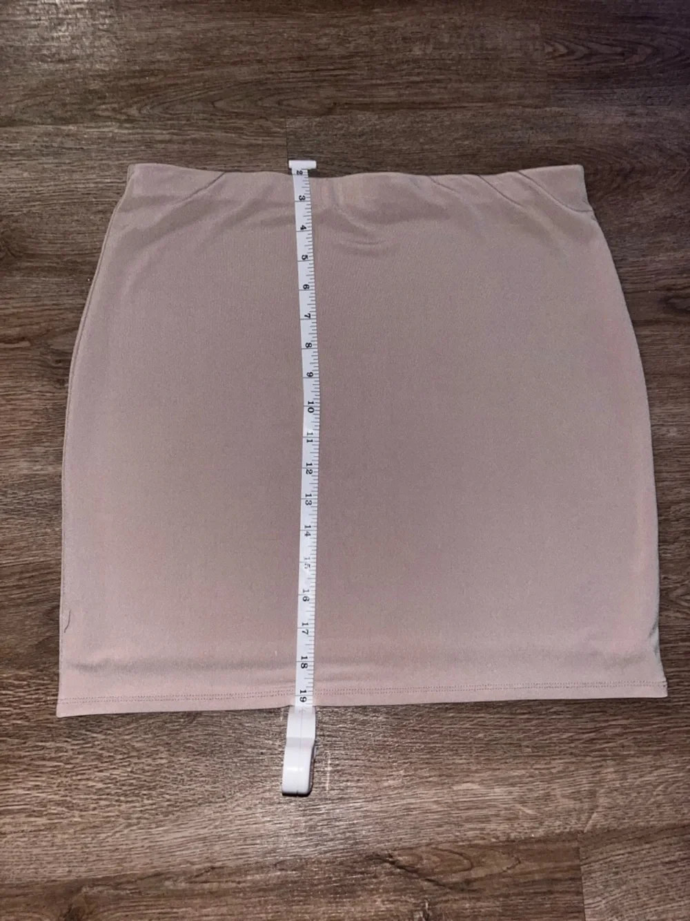 NWOT Leith Mini Bodycon Skirt Beige Size L - Picture 6 of 8